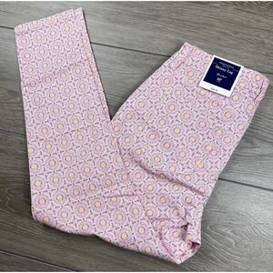 Charter Club Women's Bristol Skinny Leg Ankle Patterned Jeans‎ Pink Size 6P New